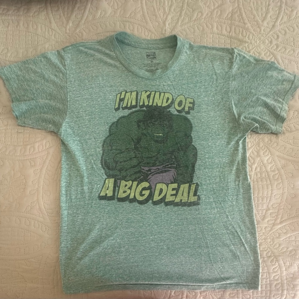 Marvel Comics Incredible Hulk Graphic Print T-shirt Men’s Medium Green